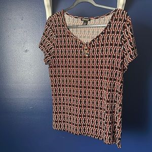 Hexagonal pattern blouse